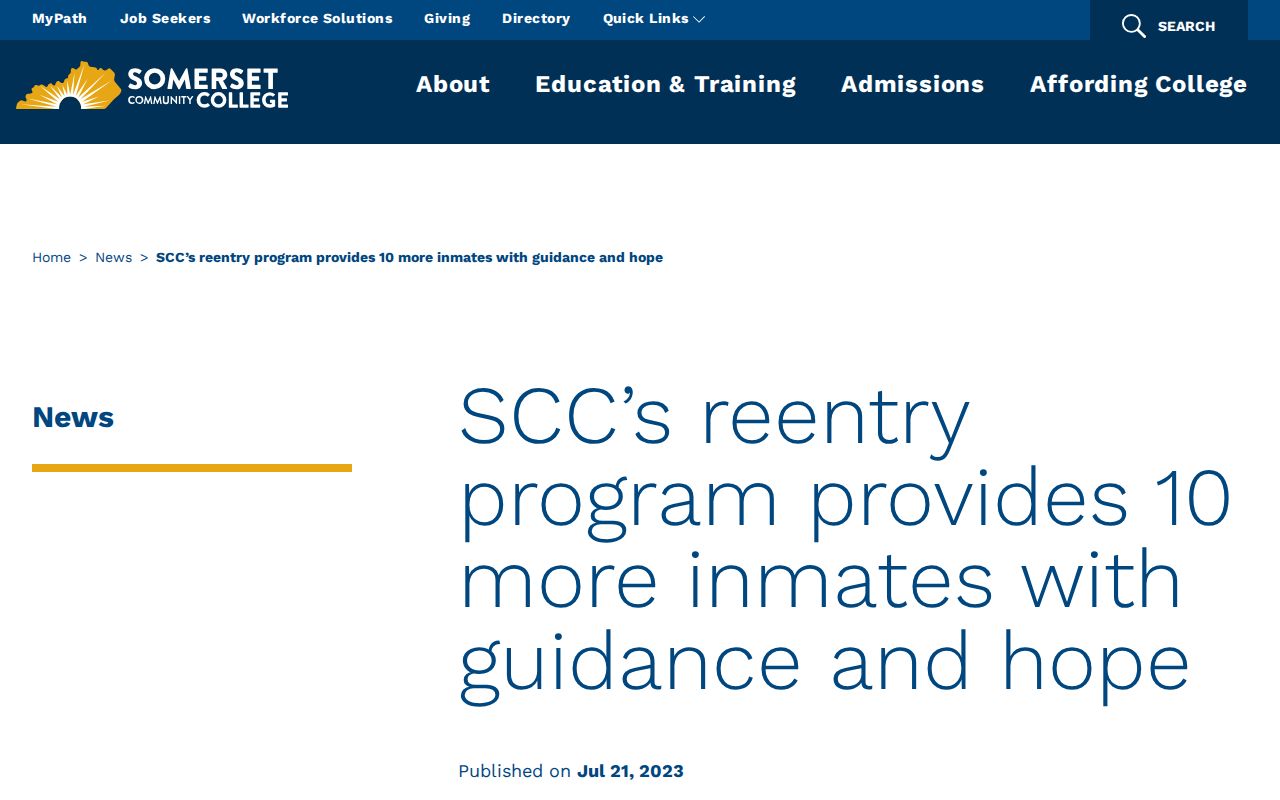 Pulaski County release reentry partnership information