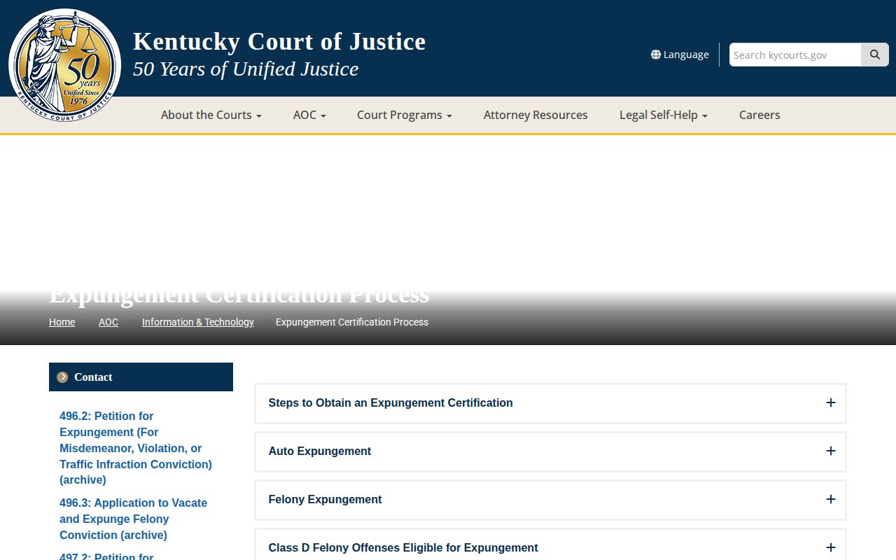 Pulaski County released inmate mugshot expungement court information